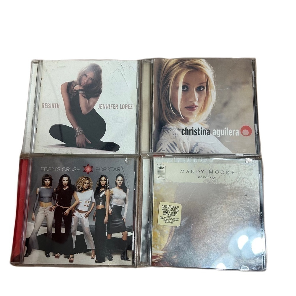 Vintage Female Artist CD Bundle 90s Y2K Aguilera Lopez Eden’s Crush Moore